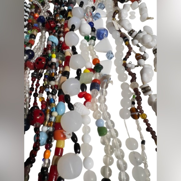 Lot of 26 Vintage Art Deco Czech Glass Beaded Necklaces,  Art Glass Milk Glass - Picture 2 of 15